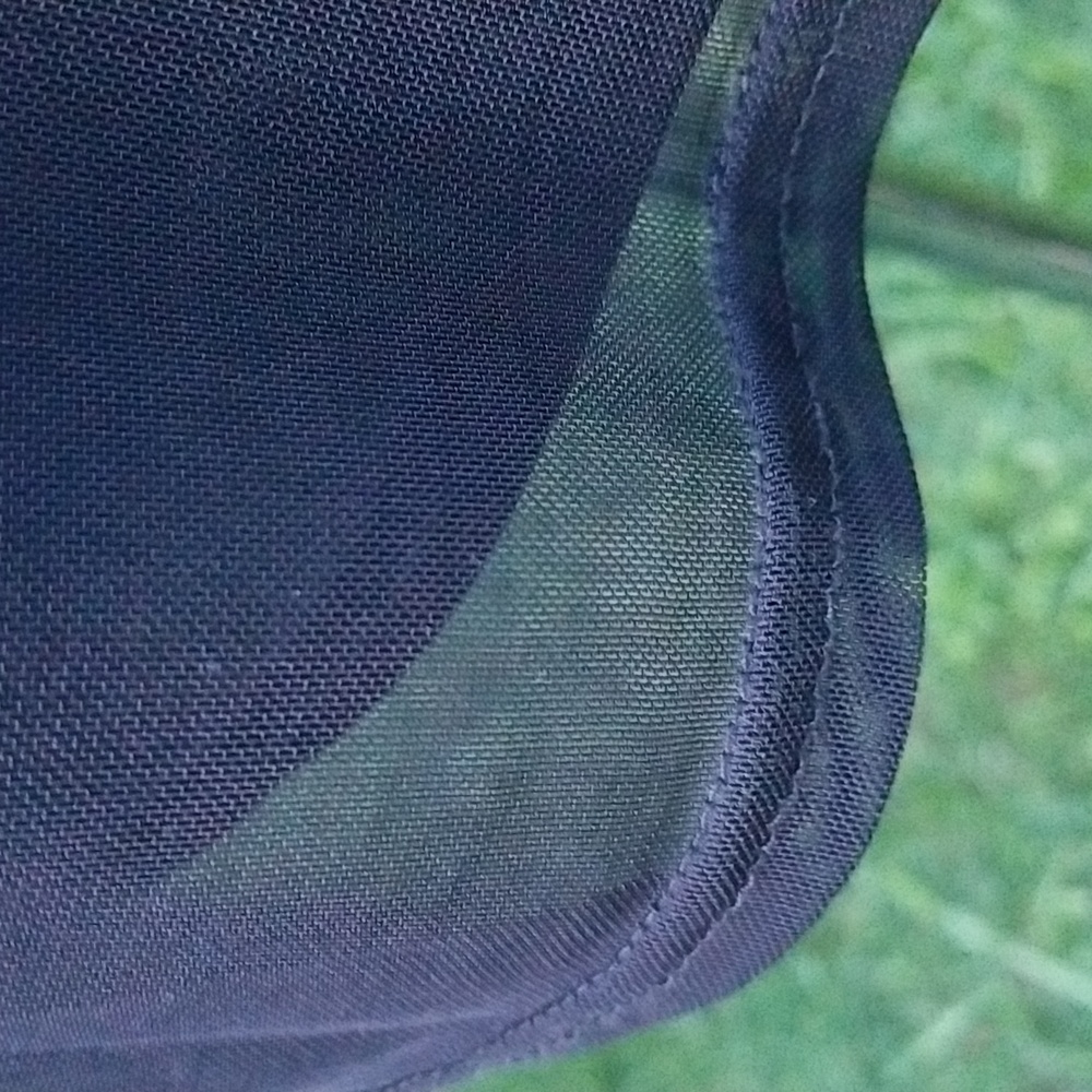 Black Mesh Ruffle Blouse - Picture 4 of 7